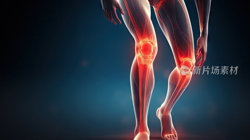腿部膝盖受伤X光和医学影像