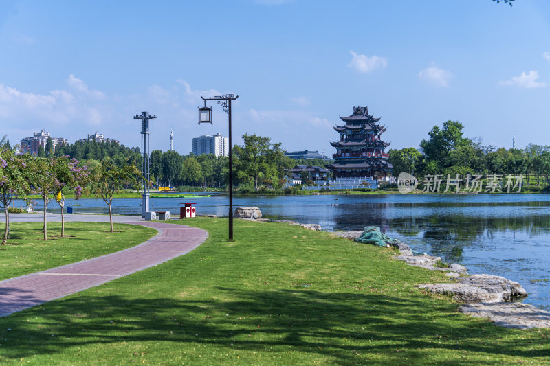 武汉武昌区紫阳公园风景