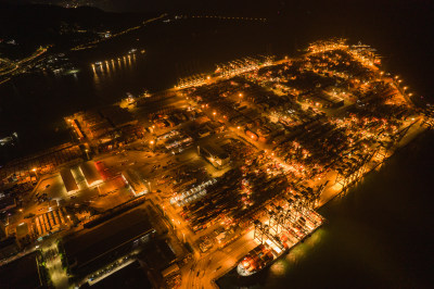 深圳盐田港夜景