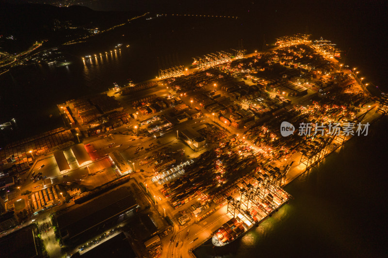 深圳盐田港夜景