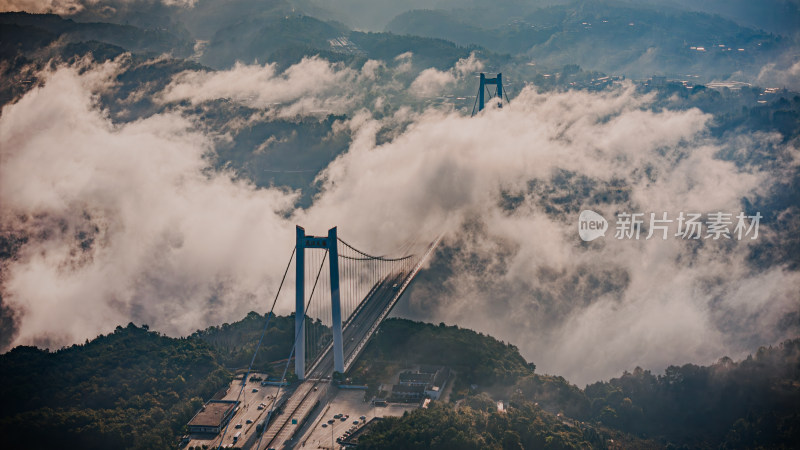 超级工程龙江大桥全景