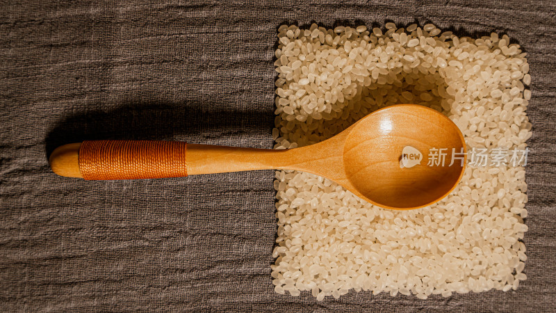 大米粮食米粒创意摄影