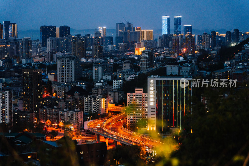 大连市区城景夜景