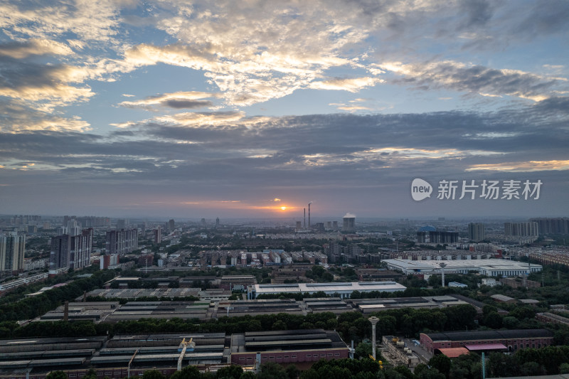 河南洛阳城市风光建筑航拍