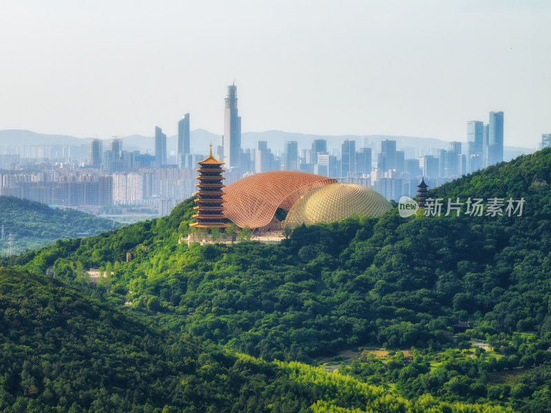 南京牛首山文化旅游区日景风光