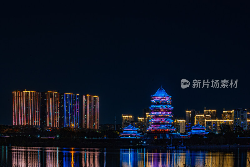 南充 夜景 清晖阁