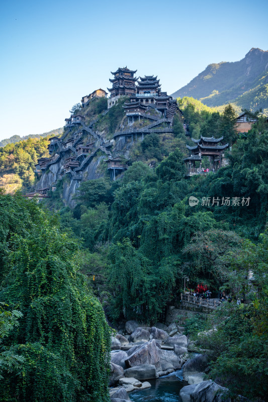 江西上饶市望仙谷旅游度假区仙侠世界风光