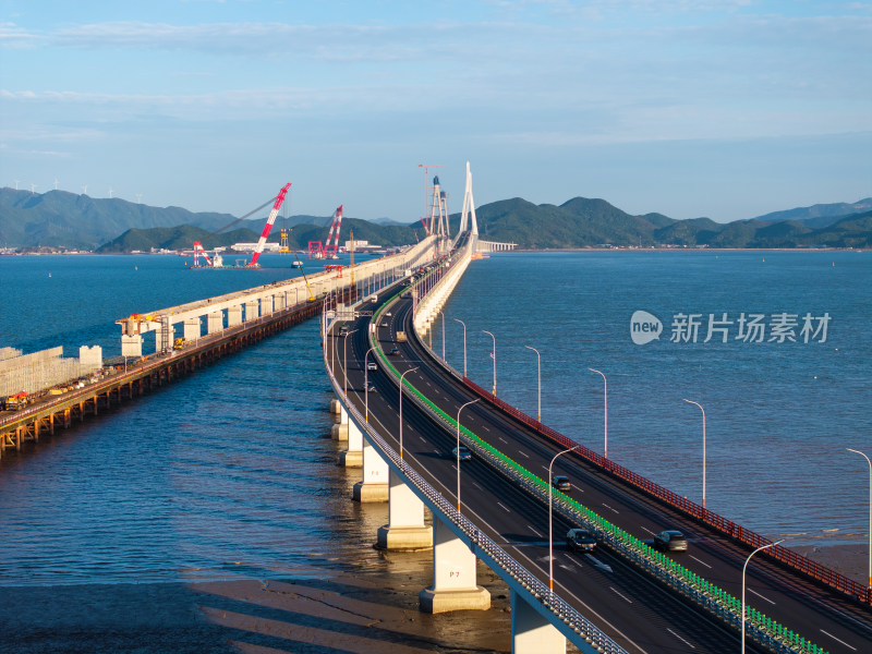 宁波象山港横山码头航拍景色