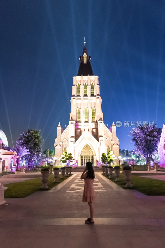 海南海花岛婚礼庄园夜景