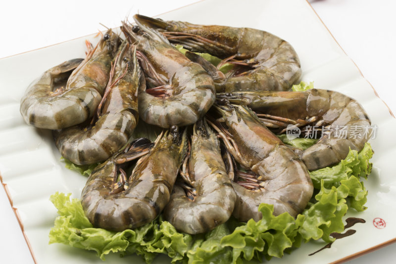 高档火锅料理食材泰国虎虾