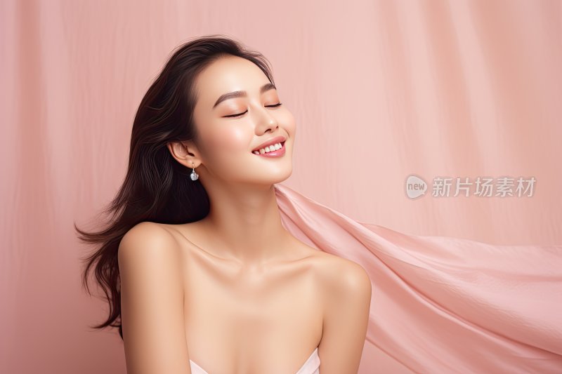 美丽自信的美业美女模特