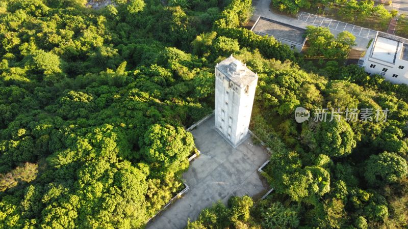 航拍广东省东莞市清溪镇城市风光