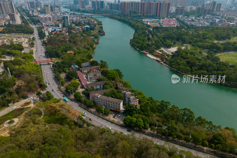 广西百色城市风光航拍