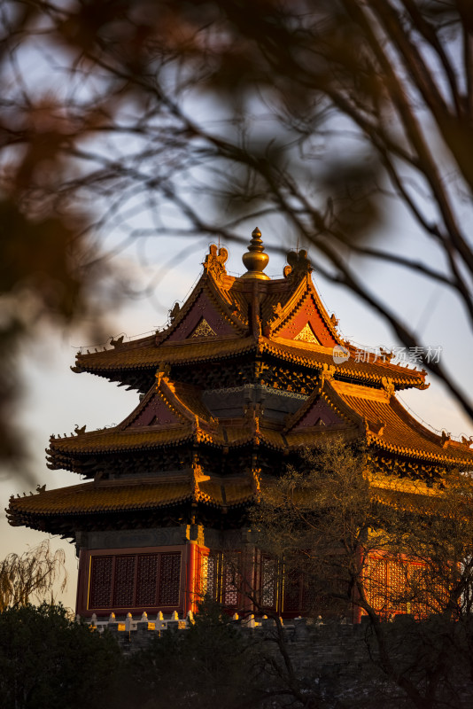 北京故宫博物院无人空景大景观细节