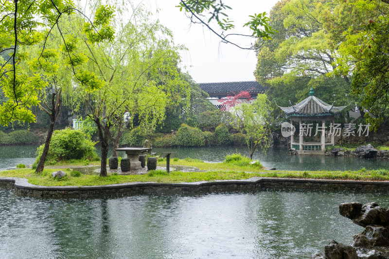 烟雨江南无锡蠡园春色