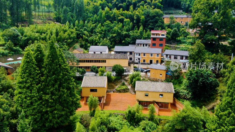 浙江杭州桐庐山区自然风景