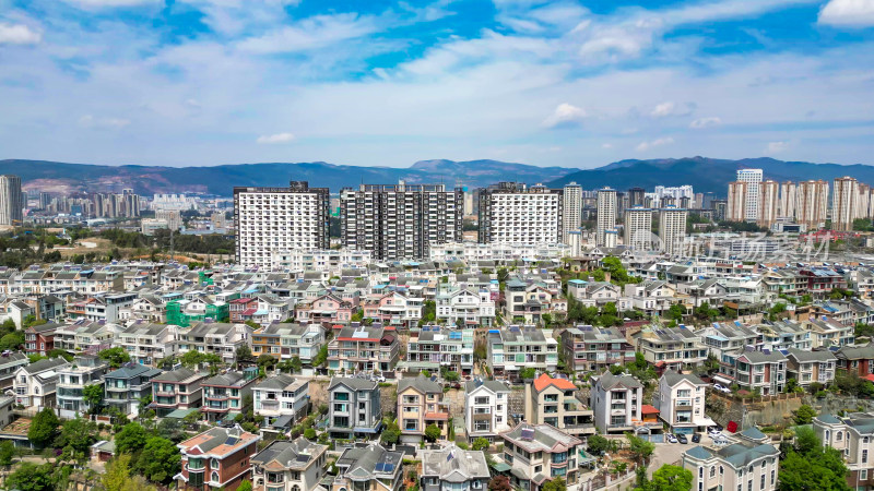 广东茂名城市风光航拍图