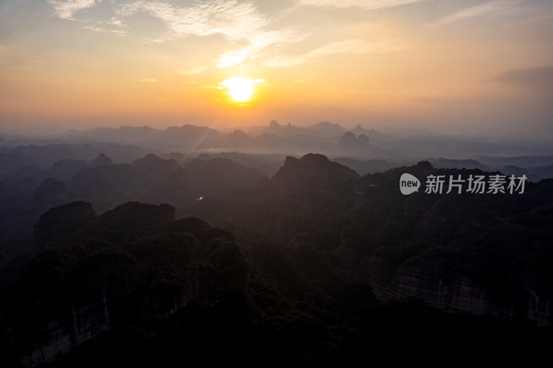 丹霞地貌广东丹霞山航拍图