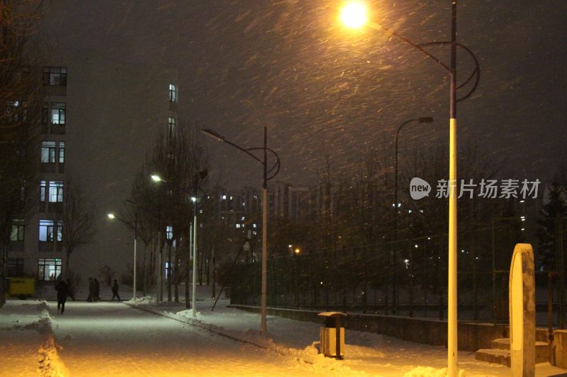 雪灯暖光