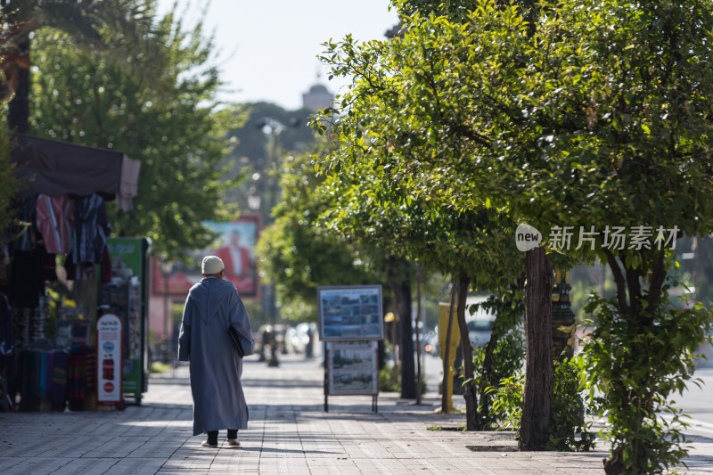 摩洛哥卡萨布兰卡城市街头