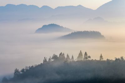 重庆酉阳：雾景烟花拍摄花絮