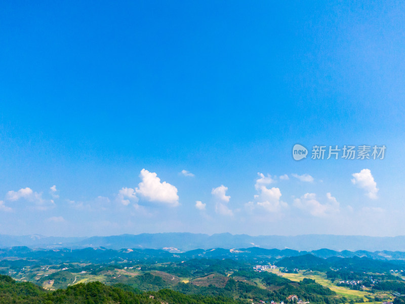 青山绿水山川丘陵航拍