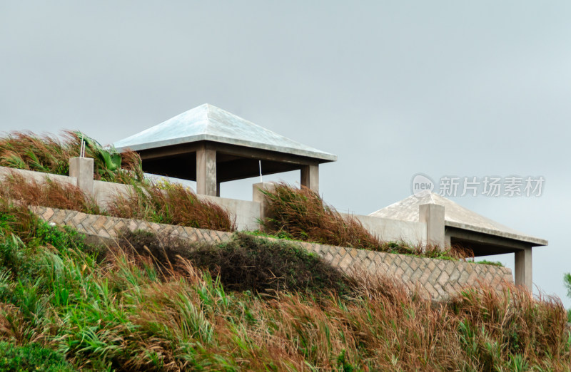 福建省平潭岛海边的观景台