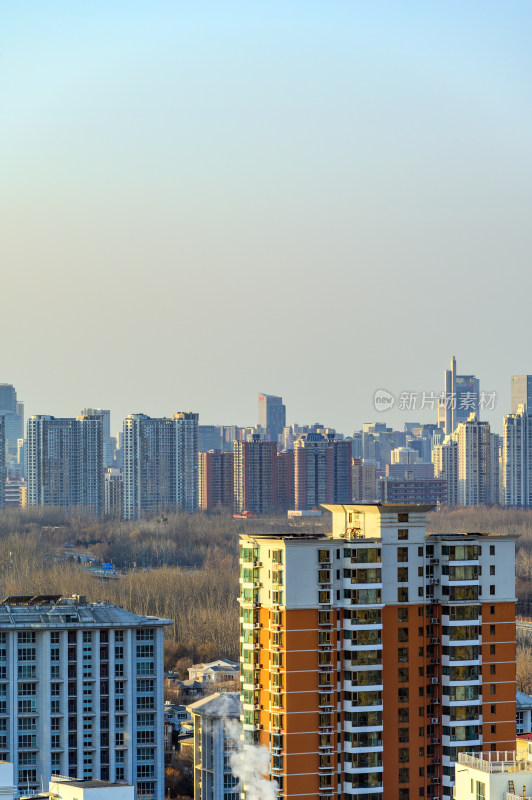 中国北京朝阳区城市建筑群