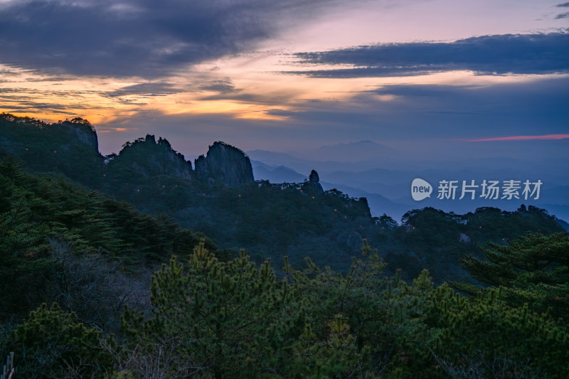 安徽黄山风景区自然风光