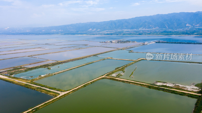 山西运城盐湖航拍