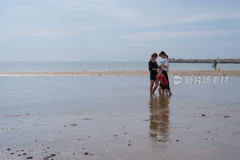 秦皇岛南戴河景区海边海滨海滩