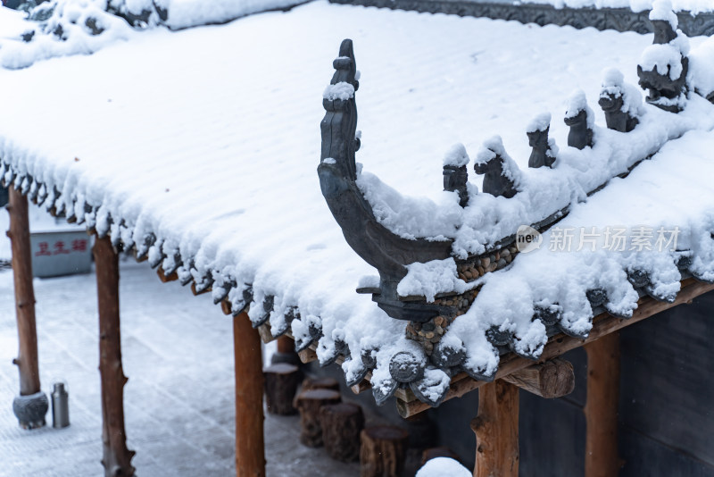 古建筑雪景