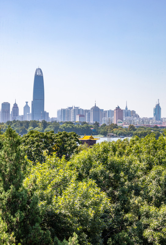 济南大明湖超然楼城市建筑景观