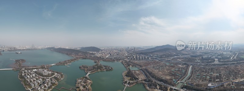 徐州云龙湖全景航拍图片照片