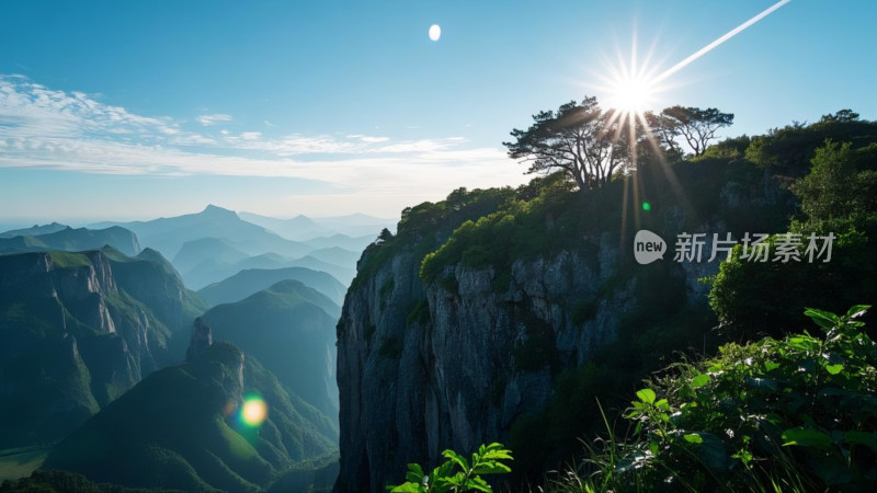 山间湖泊自然绝美风景