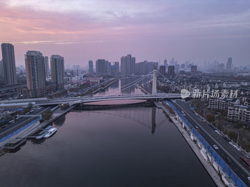 天津海河富民桥风光