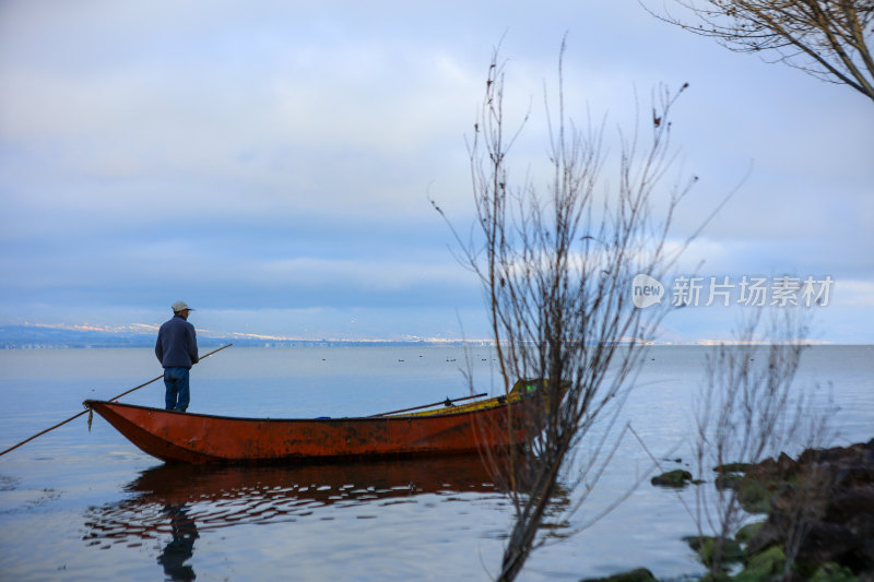 洱海渔船