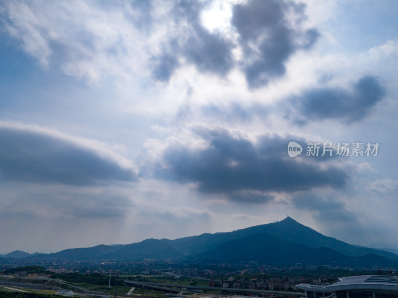 莆田建设天空白云航拍图