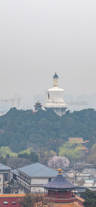 北京景山公园看白塔