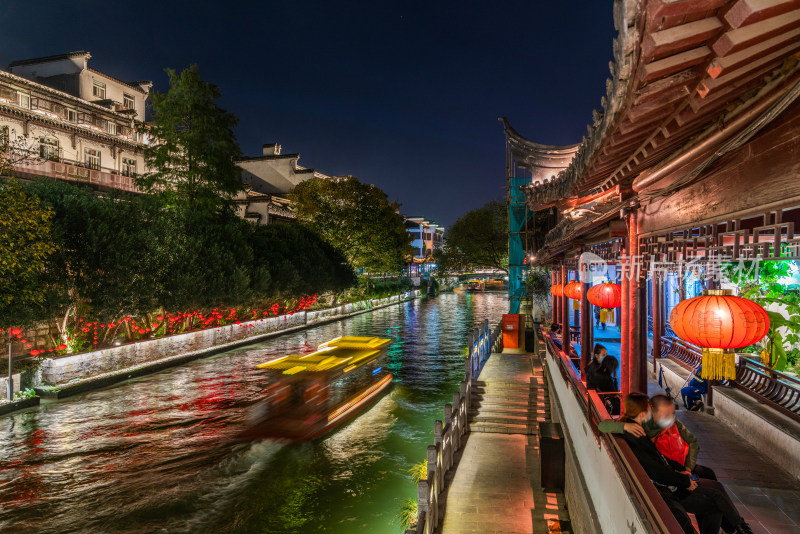 南京秦淮河风景区夜景