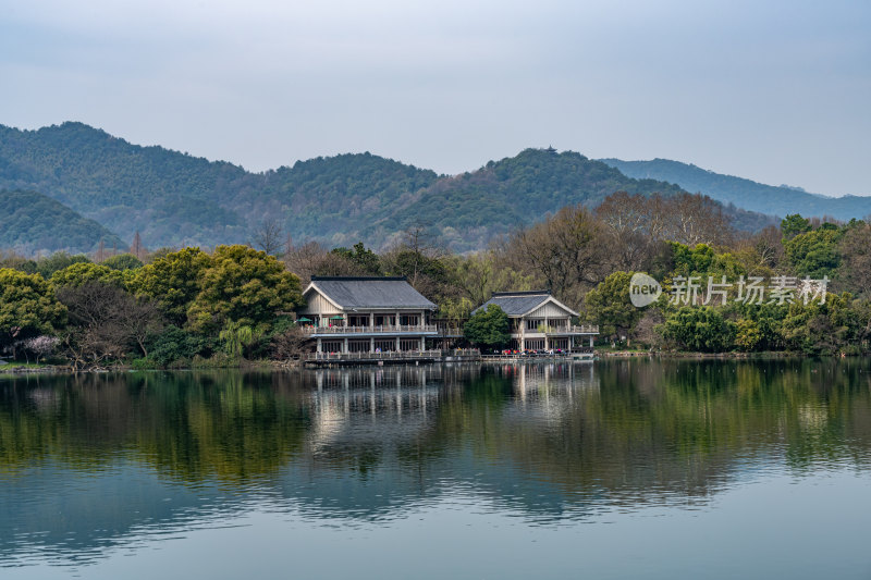 杭州西湖曲院风荷苏堤白堤雷峰塔景点景观