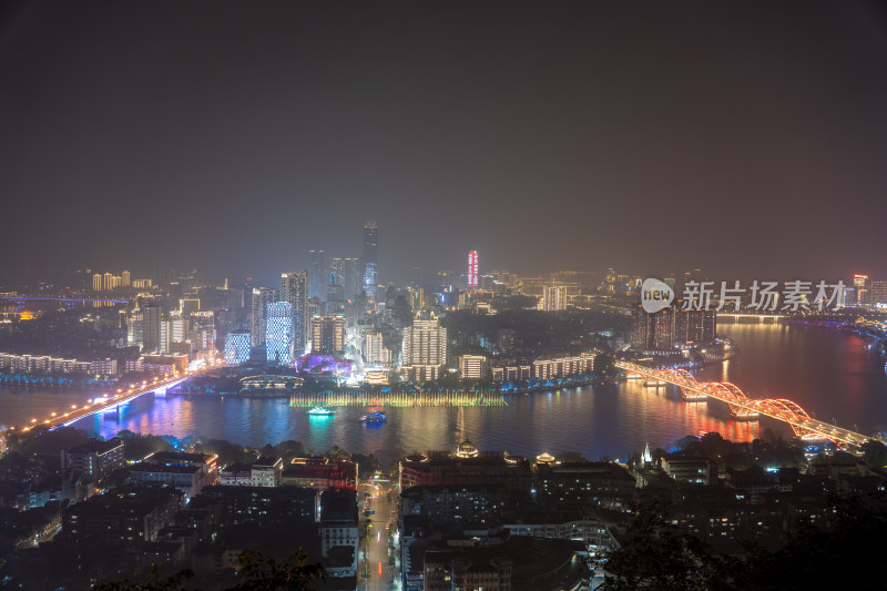 广西柳州城市夜景