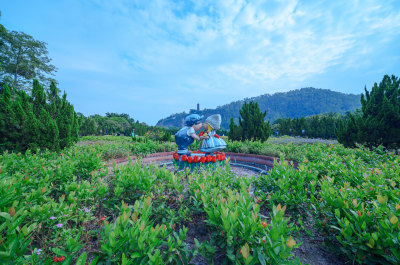 广州南沙蒲洲花园欧式花园园林景观