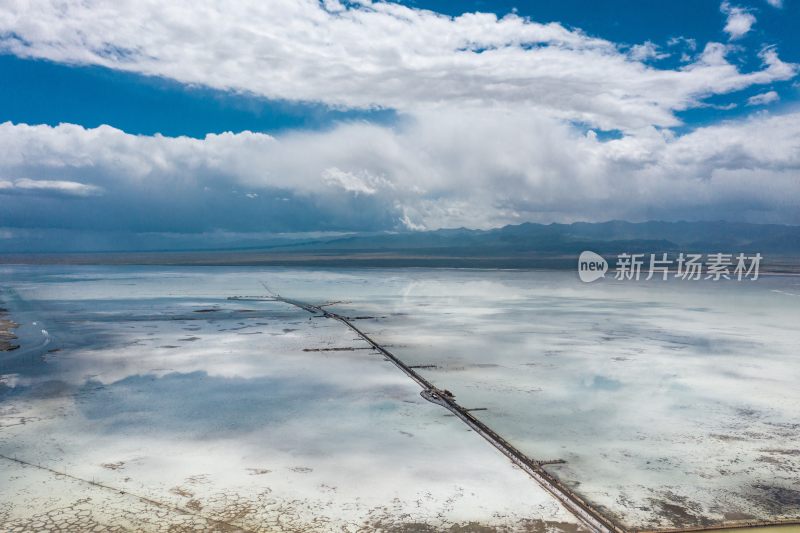 青海茶卡盐湖航拍