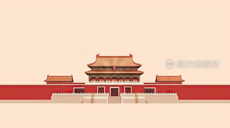 极简中国传统建筑紫禁城