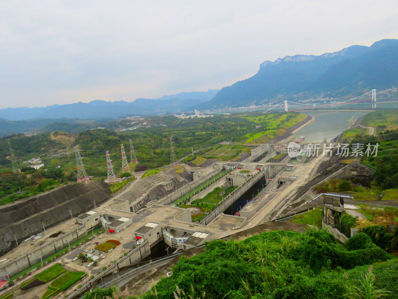 湖北宜昌三峡大坝风景区旅游风光