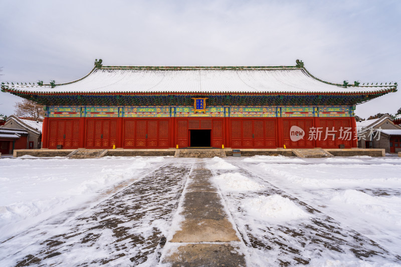 先农坛北京古代建筑博物馆太岁殿雪景