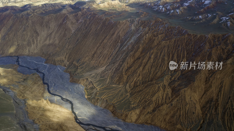 航拍壮丽山河峡谷景观