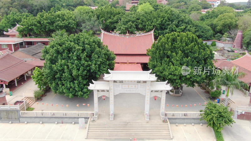 航拍福建泉州东岳行宫