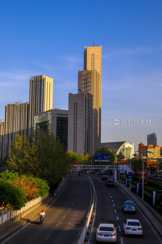 天津北安桥建筑风光